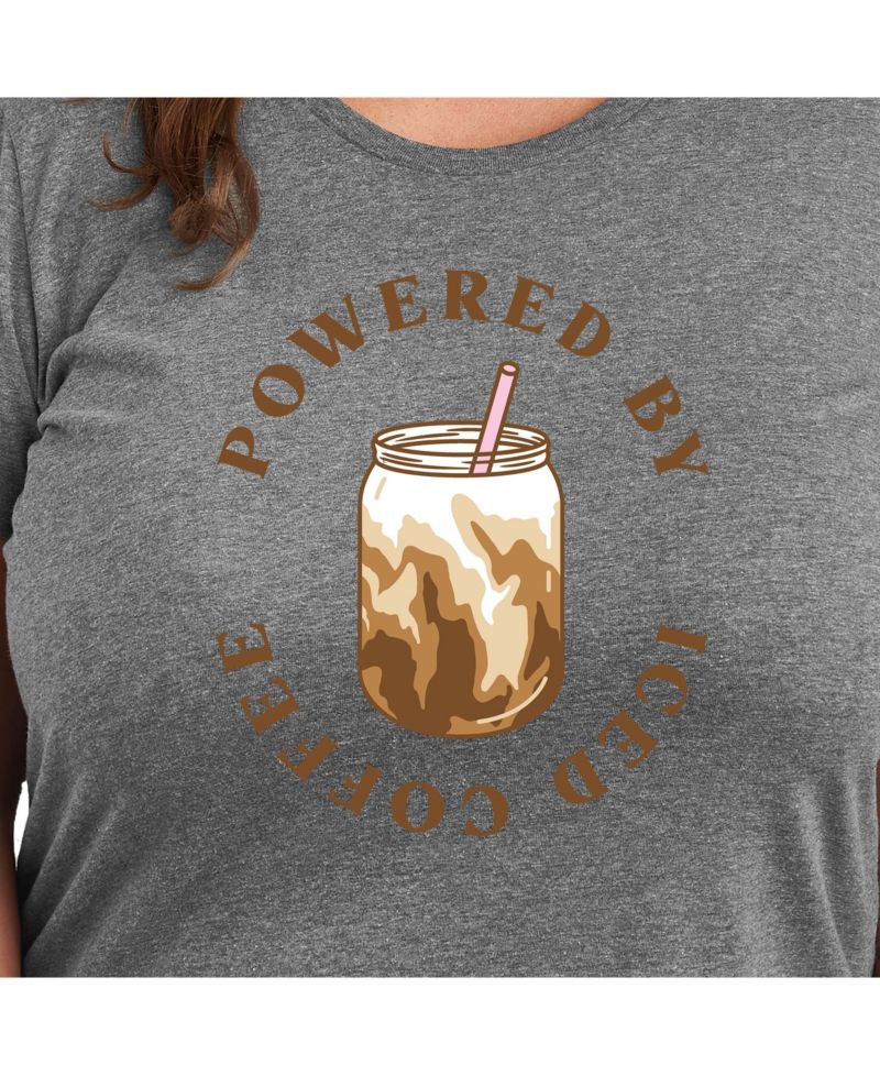 Iced Coffee Plus Size Graphic Tee