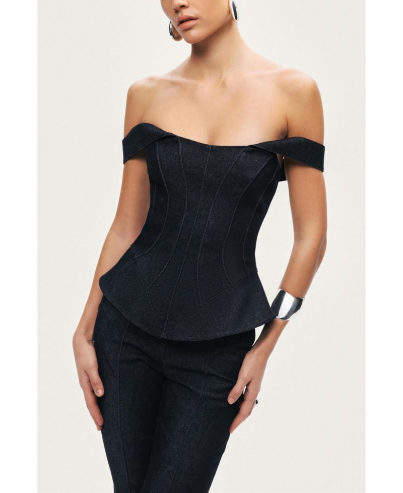 Women's Off-Shoulder Sculpted Bustier
