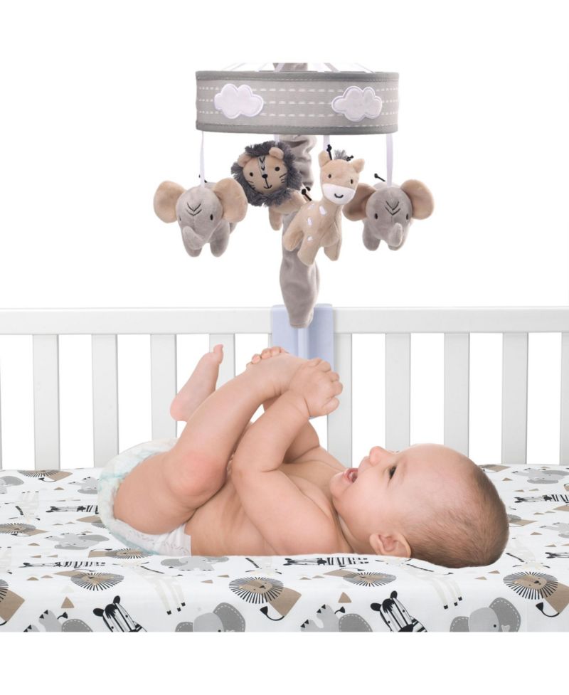 Baby Jungle Safari Musical Spinning Crib Mobile