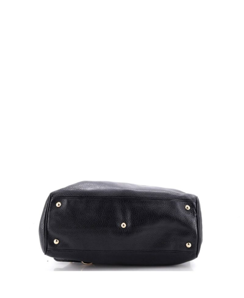 Medium Bamboo Shopper Tote Leather