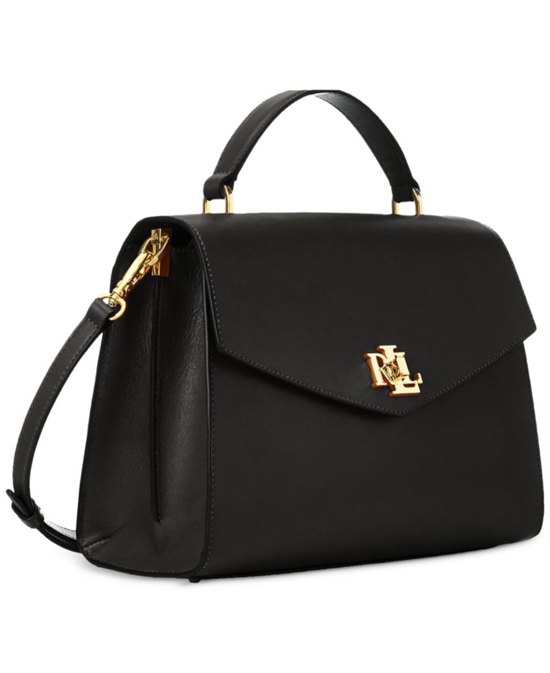 Farrah Leather Medium Top-Handle Satchel Bag