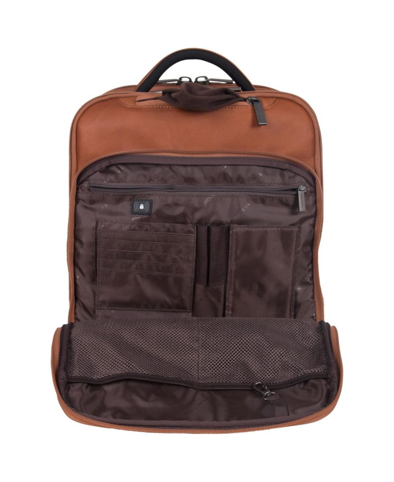 Full-Grain Colombian Leather 16" Laptop Tablet Travel Backpack
