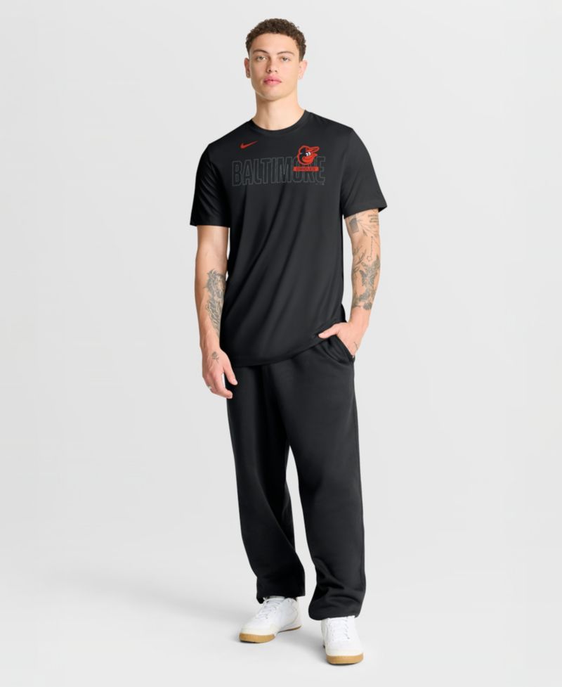 Men's Black Baltimore Orioles Knockout Team Legend Dri-FIT T-Shirt