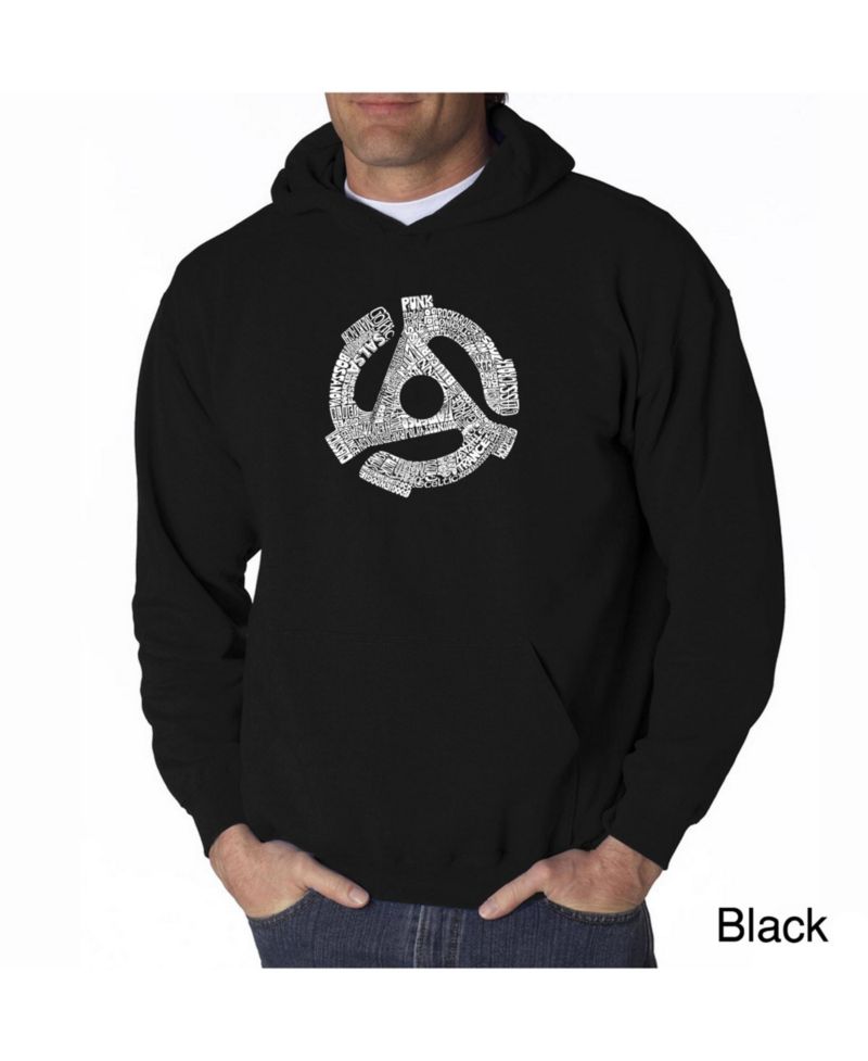 Men's Word Art Hoodie - Record Adapter