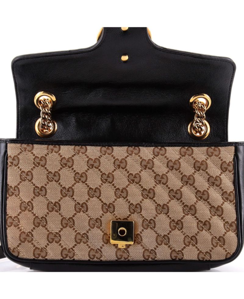 GG Marmont Quilted Crossbody Flap Bag, 10"W x 6"H x 3"D