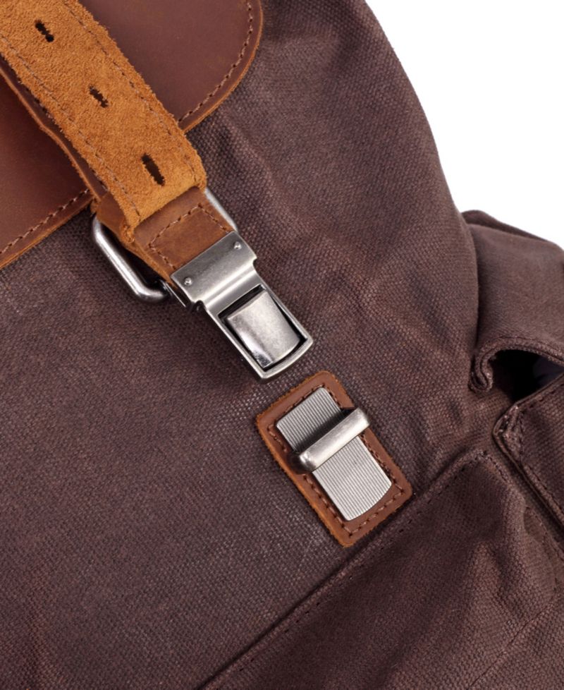 Stone Creek Waxed Canvas Backpack Handbag