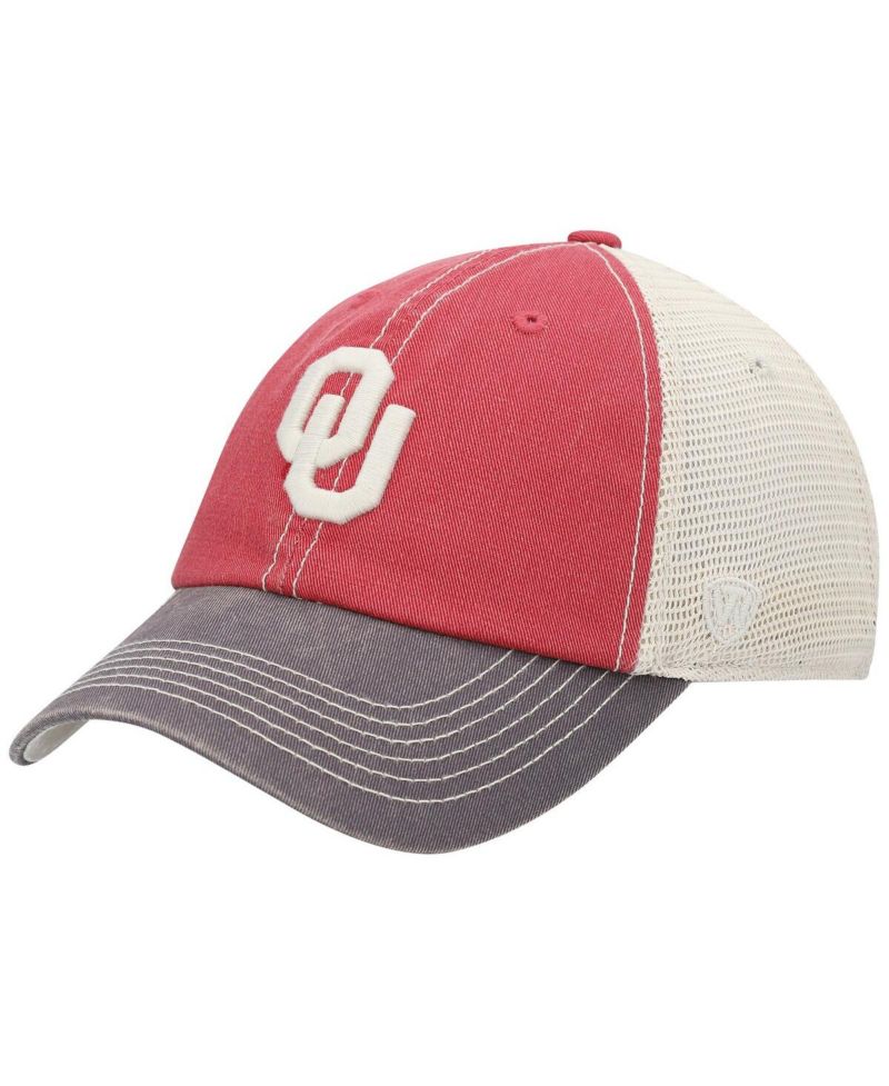 Men's Oklahoma Sooners Offroad Trucker Adjustable Hat - Crimson