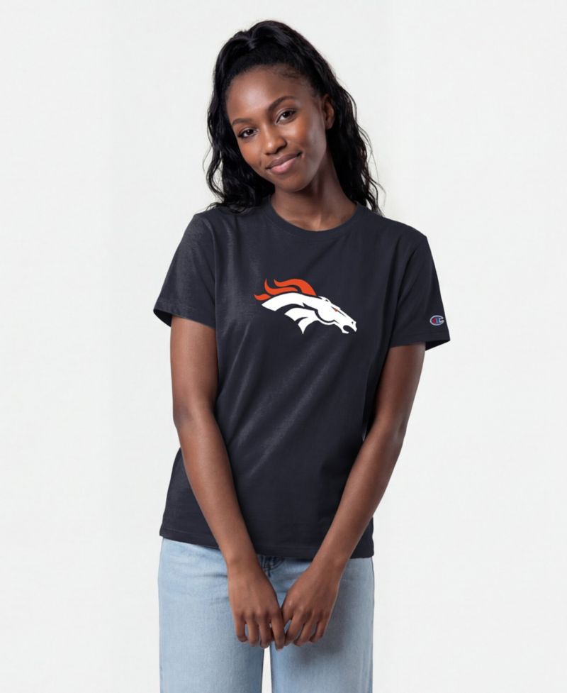 Women's Denver Broncos Cotton-Blend Logo T-Shirt