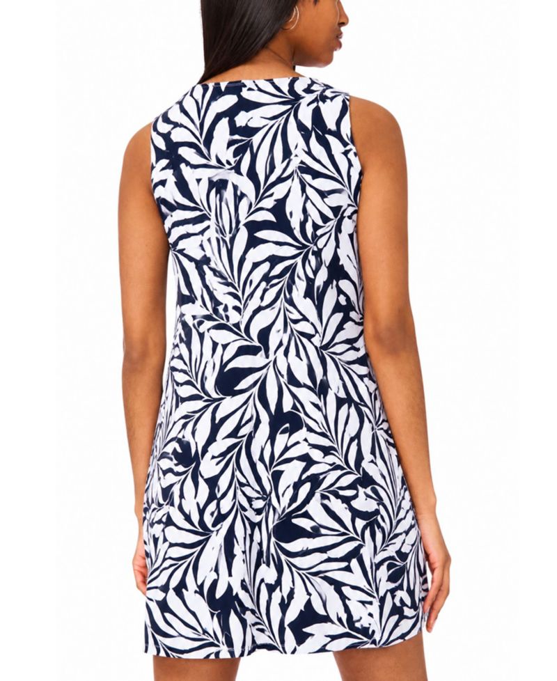 Petite Keyhole-Neck A-Line Dress