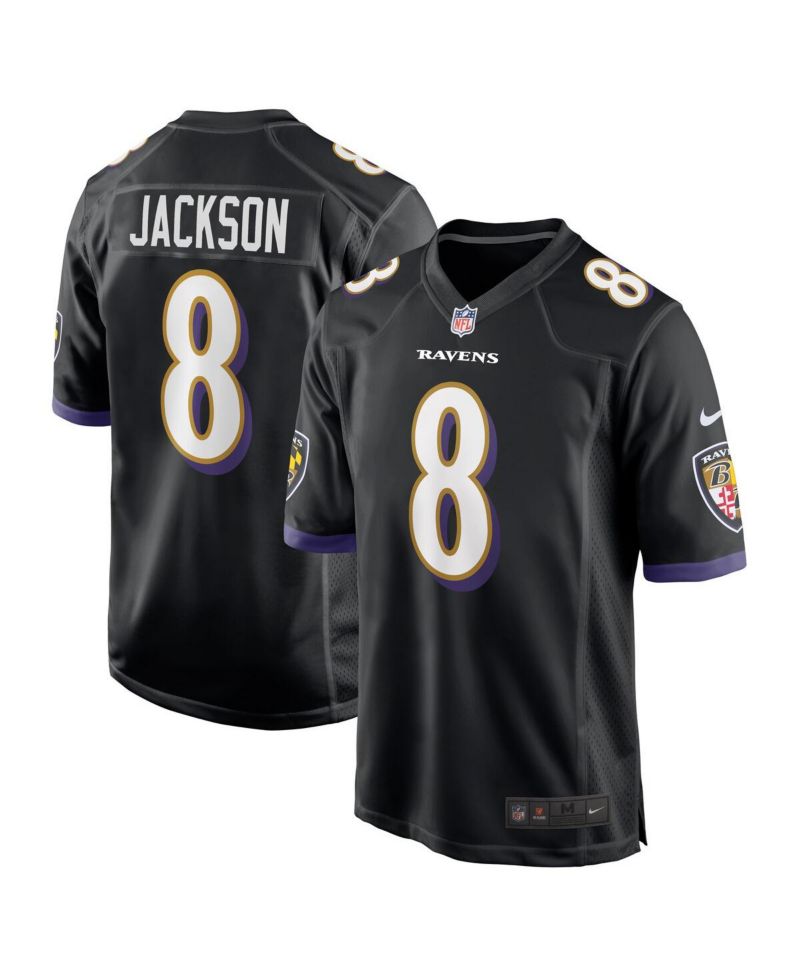 Men's Lamar Jackson Black Baltimore Ravens Alternate Game Jersey