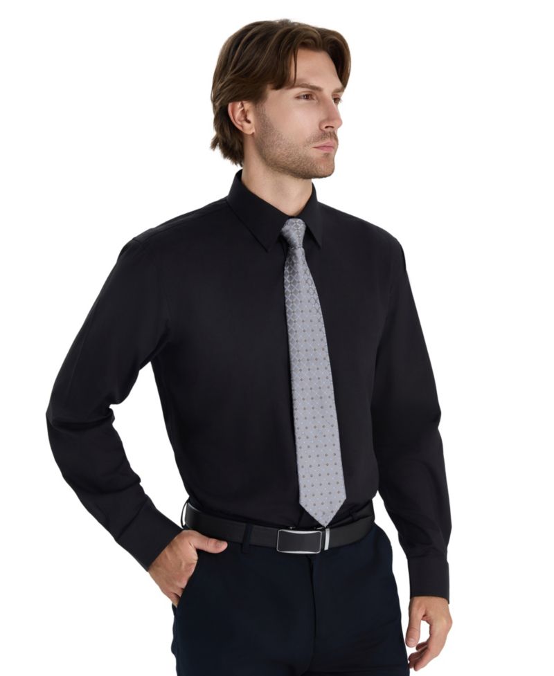 Men's Regular Fit Solid Dress Shirt