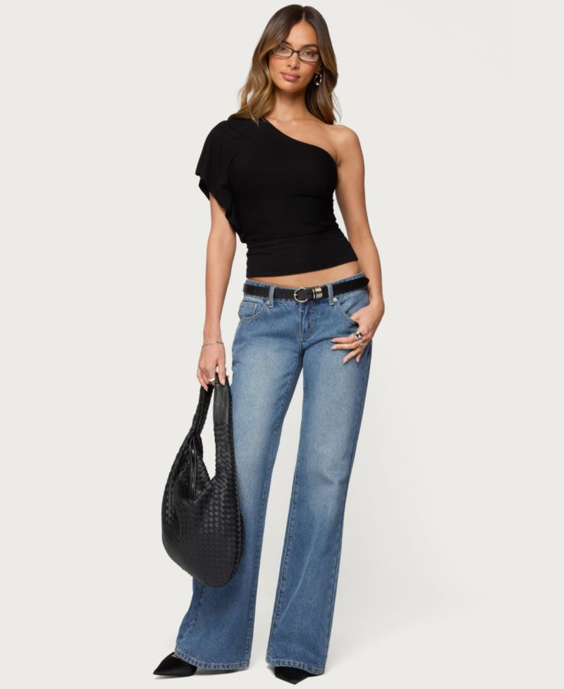 Women's Asymmetric One Shoulder Top