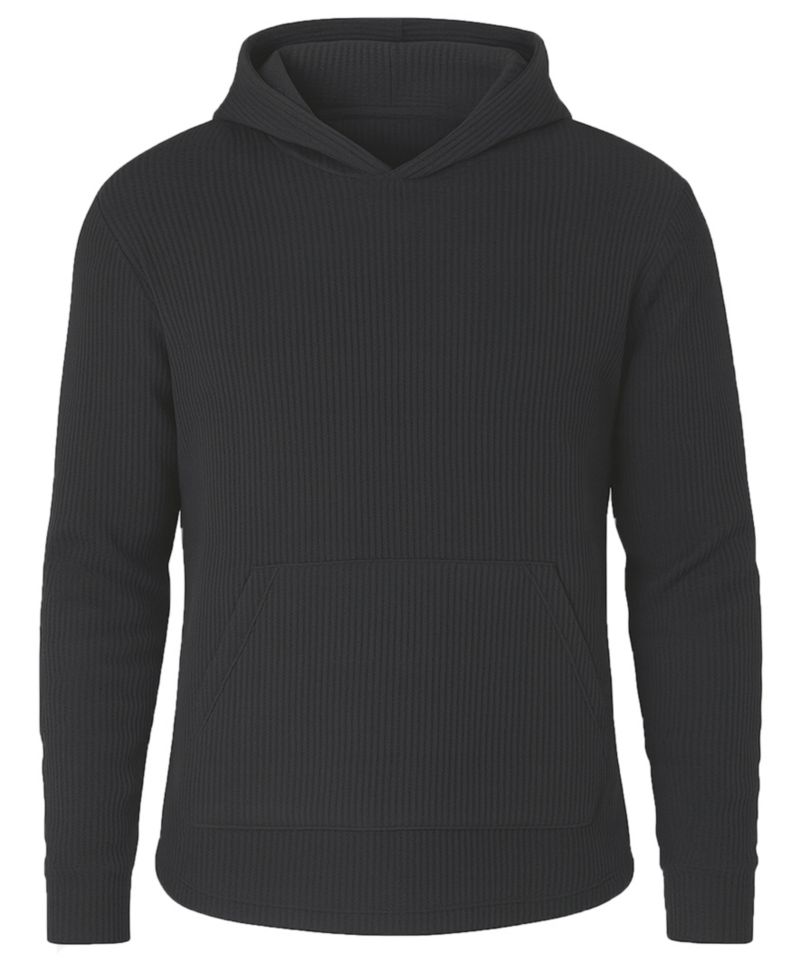 Men's Waffle Knit Thermal Pull-On Hoodie