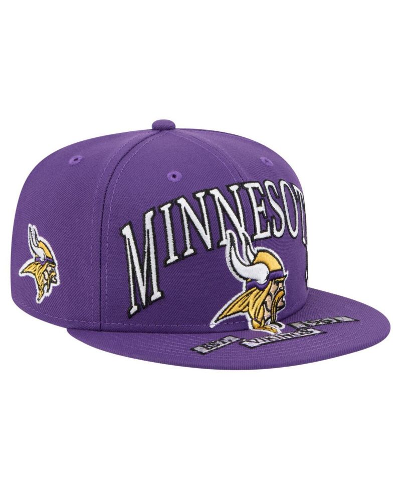 Men's Purple Minnesota Vikings Oversized 59FIFTY Fitted Hat