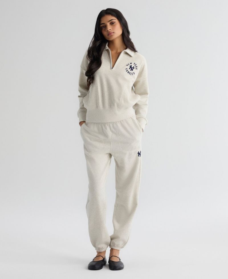 Women's New York Yankees Iconic High-Rise Terry Track Pants