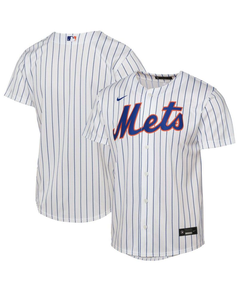 Big Boys and Girls White New York Mets Home Replica Jersey