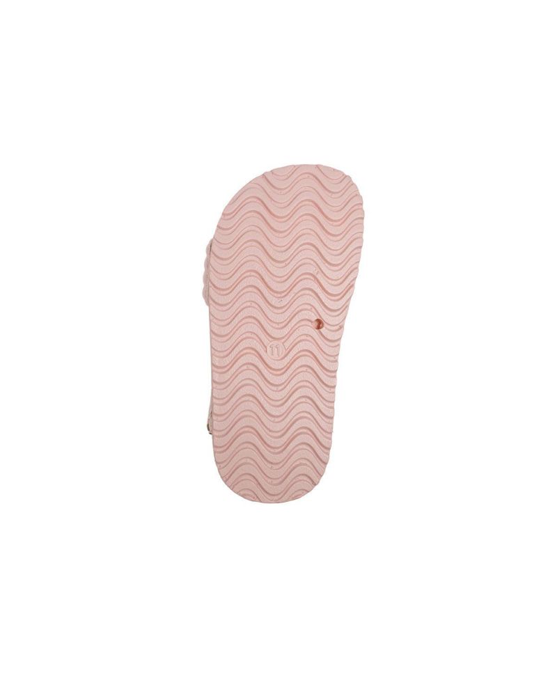 Girls Footbed Sandals - Lightweight Comfort & Adjustable Strap with Puffy Bow Detail