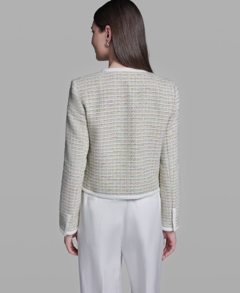 Women's Crewneck Open-Front Jacket