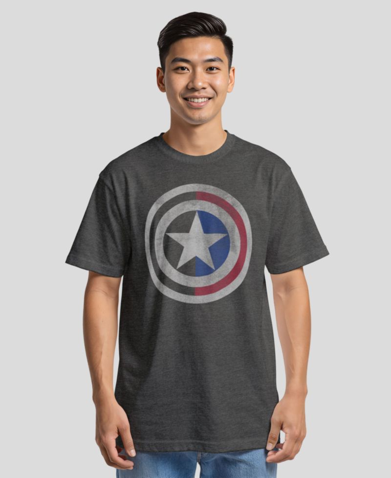 Men's Captain Half Shield Short-Sleeve T-shirt