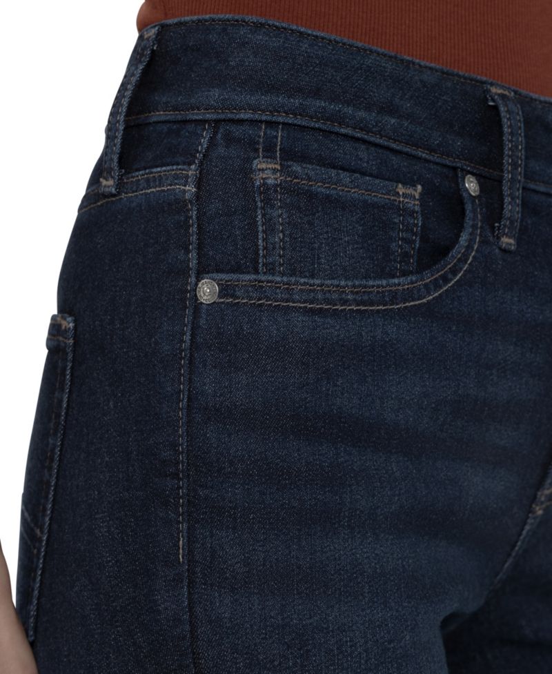 Women's Avery Mid-Rise Wide-Leg Denim Trouser