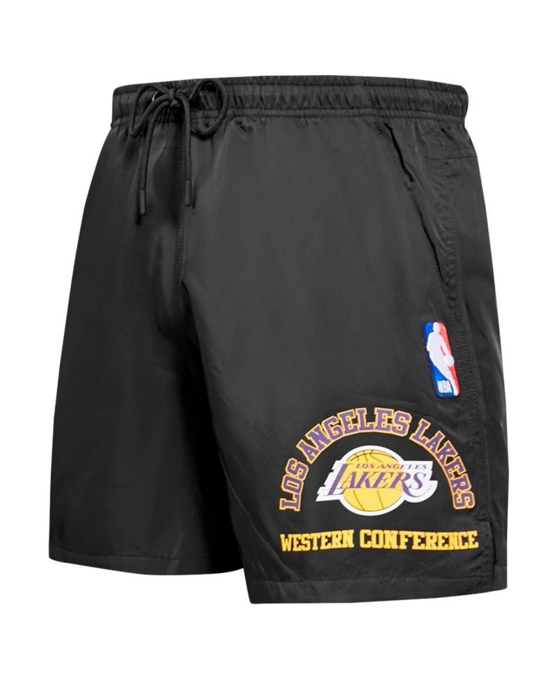 Men's Black Los Angeles Lakers Area Code Shorts
