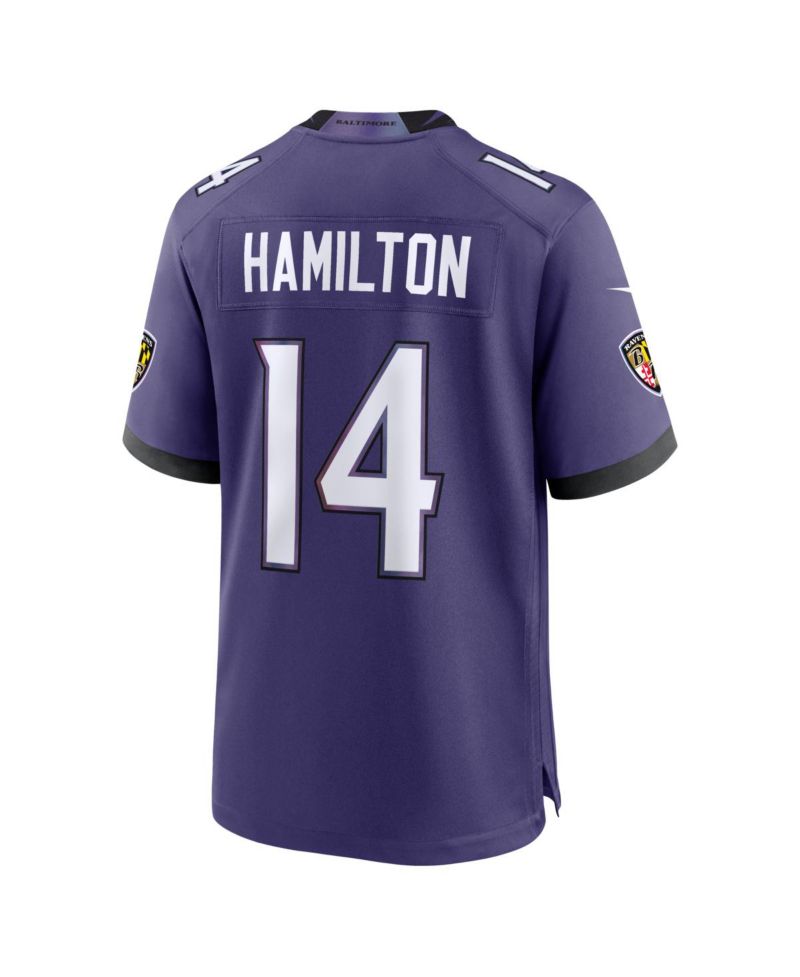 Men's Kyle Hamilton Purple Baltimore Ravens Team Game Jersey