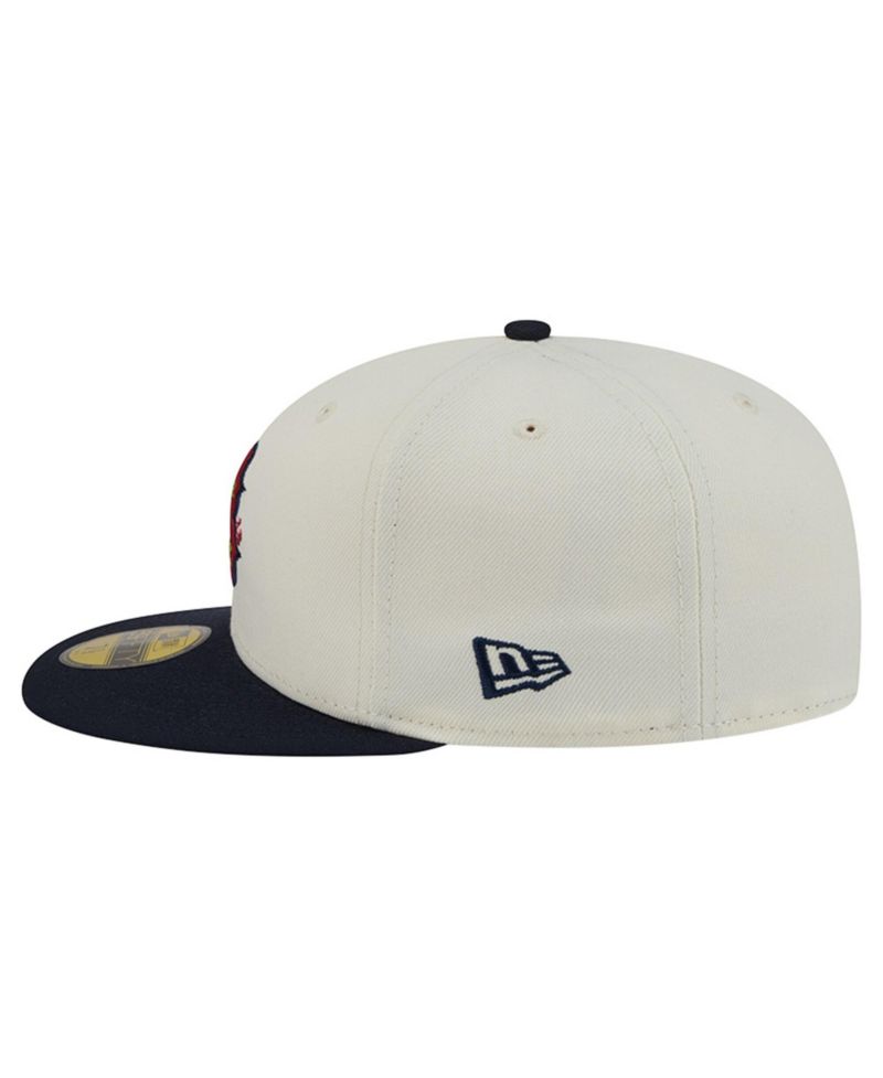 Men's White/Navy Boston Red Sox Blossom 59FIFTY Fitted Hat