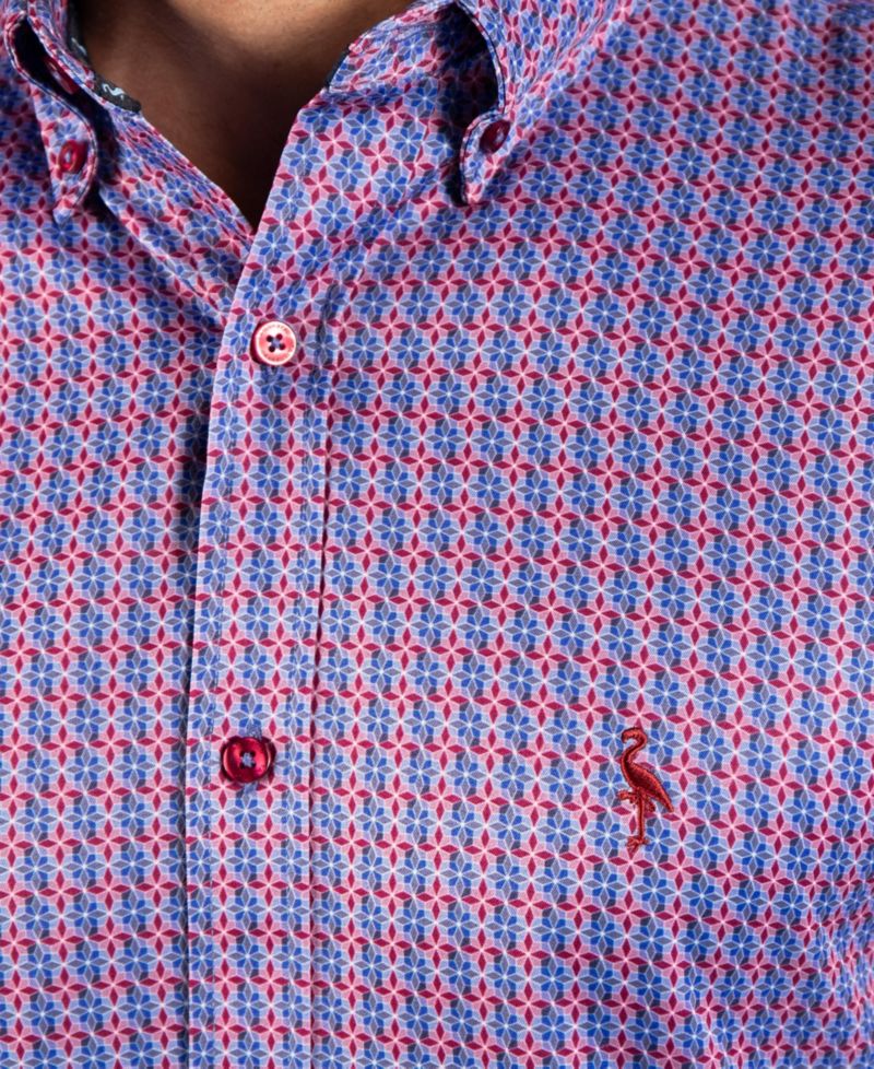 Men's Geo Windmill Printed Performance Shirt