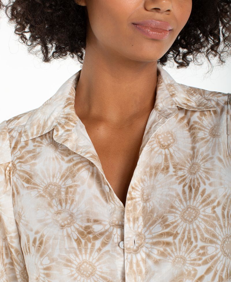 Petite Puff-Sleeve Shirt
