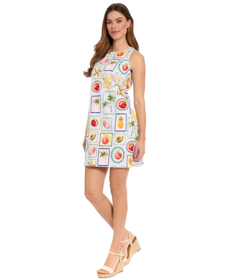 Petite Sleeveless Crewneck Short Dress