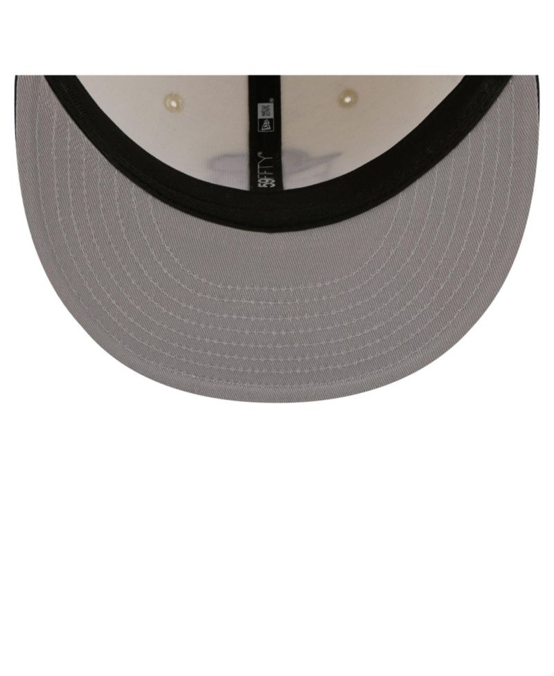Men's Cream/Navy Houston Astros Bullpen Cart 59FIFTY Fitted Hat