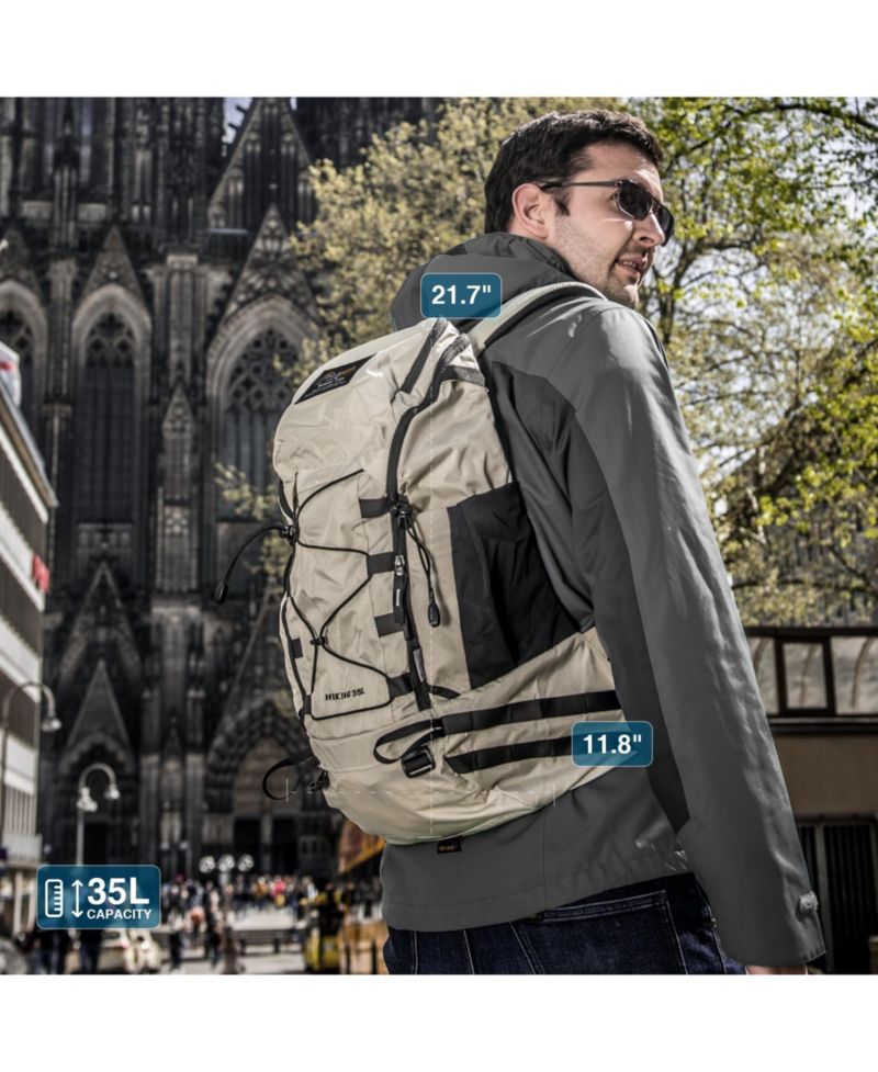35 Liter Hiking Backpack Lightweight Outdoor Travel Camping Daypack with Rain Cover for Men and Women