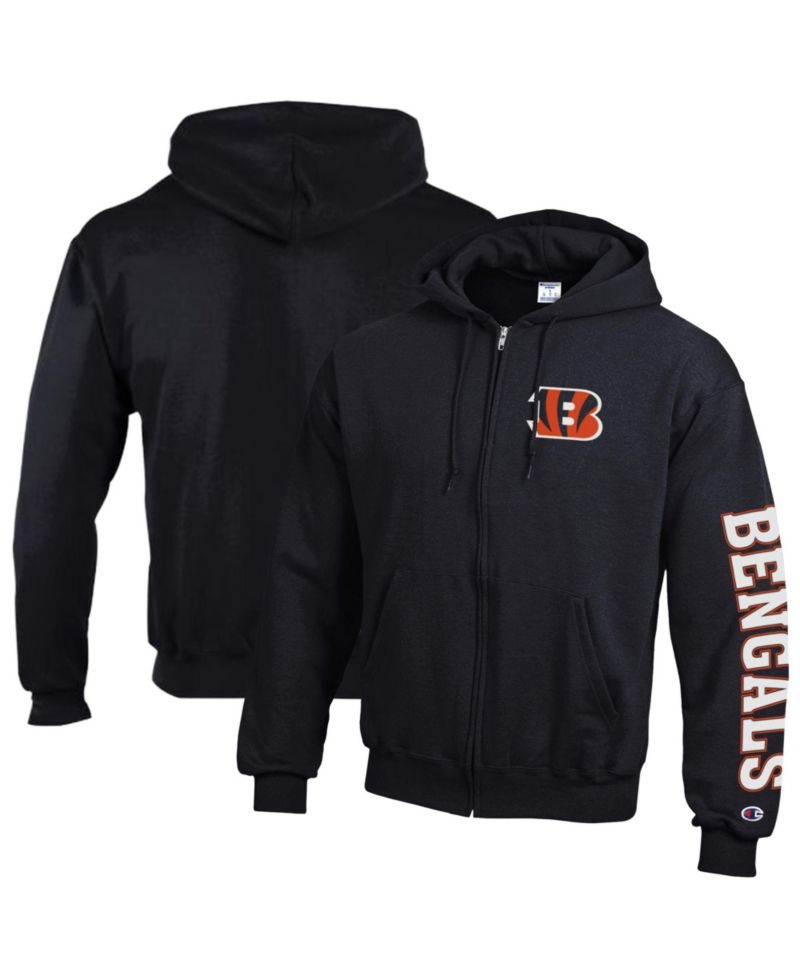 Men's Cincinnati Bengals Powerblend Full-Zip Fleece Hoodie