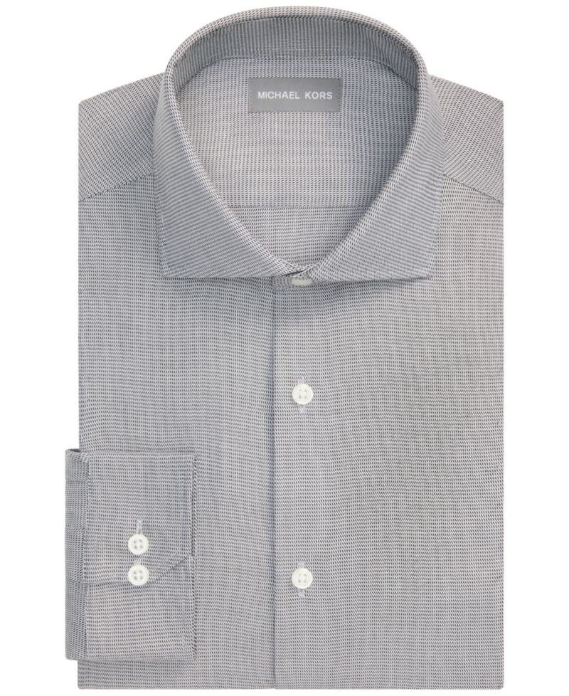 Men's Luxe Touch Micro Check Dress Shirt