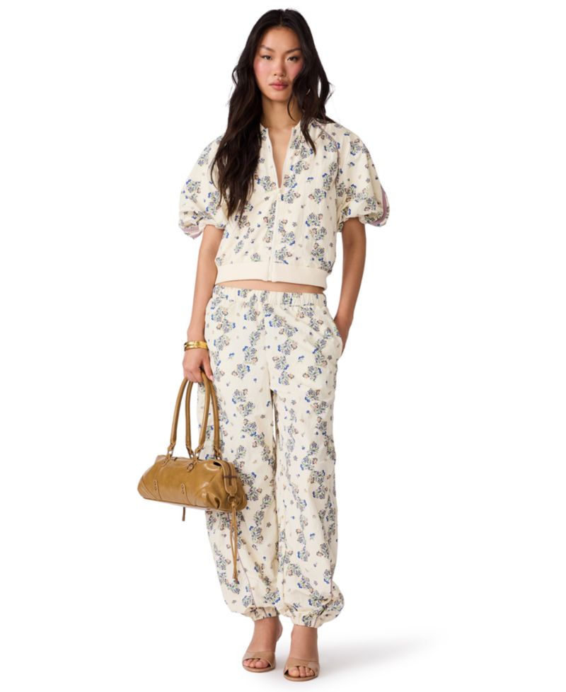 Women's Loreli Wide-Leg Pull-On Low-Rise Pants
