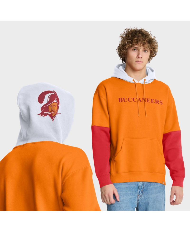 Men's Tan Tampa Bay Buccaneers Helmet Retro Pullover Hoodie