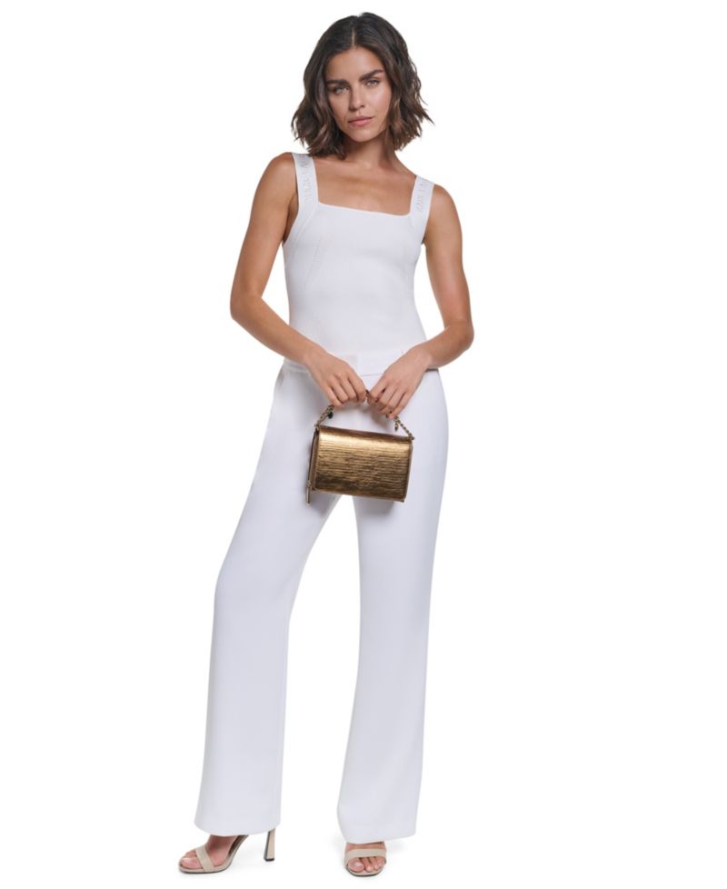 Lourdes Met Chain Detail Crossbody Handbag