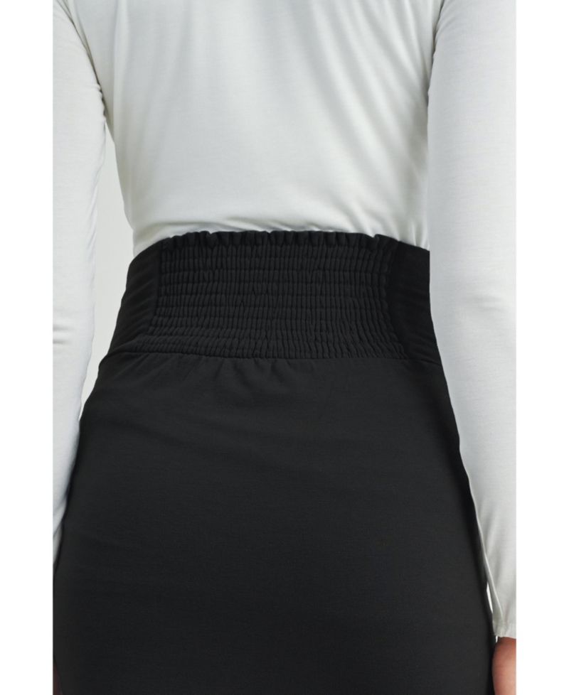 Maternity Wrap-Front Over-the-Belly Pencil Skirt