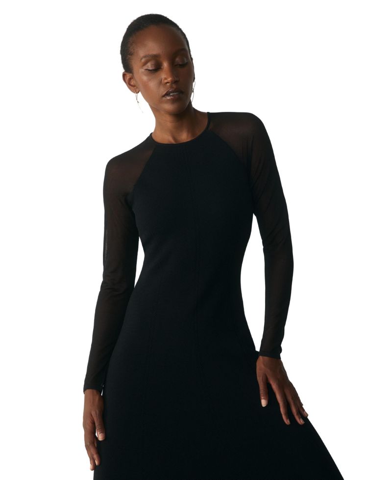 Women's Sculpted Stretch-Knit Midi Dress