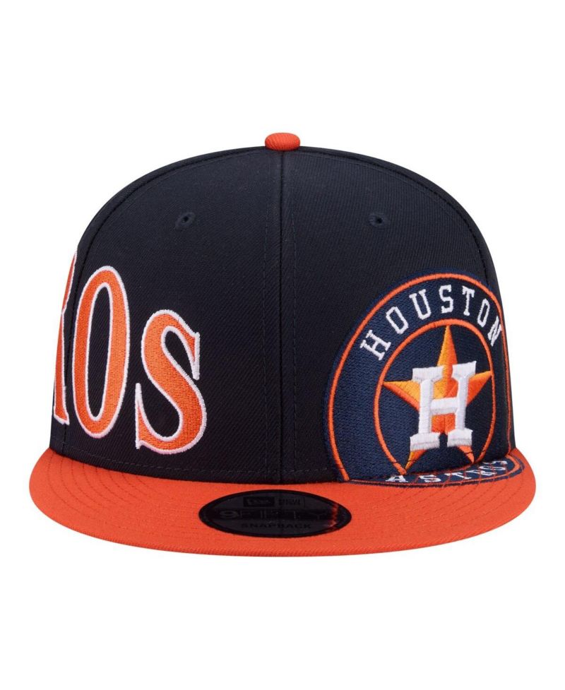 Men's Navy/Orange Houston Astros Stretched Two-Tone 9FIFTY Adjustable Hat
