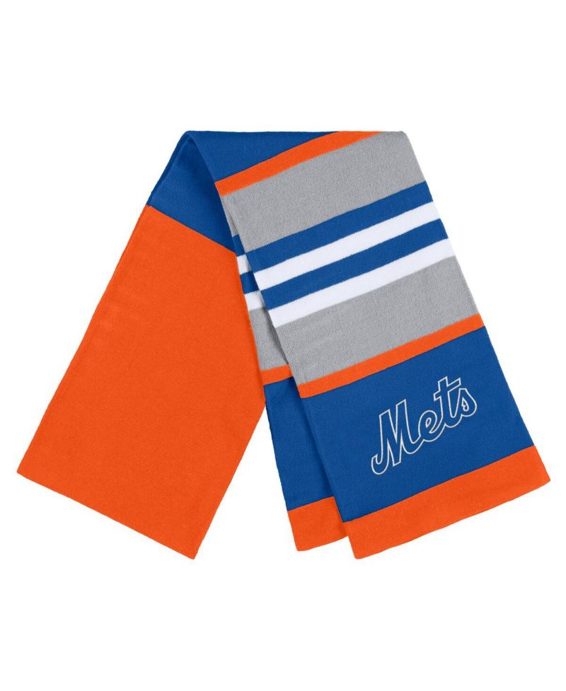Women's New York Mets Stripe Glove and Scarf Set