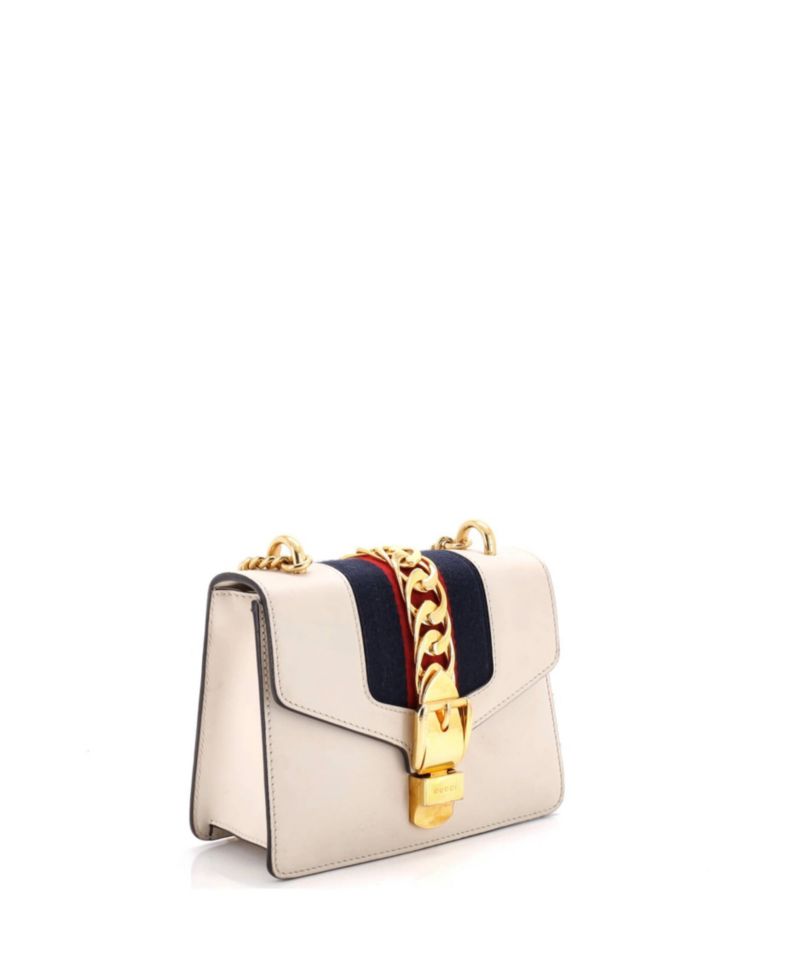 Mini Sylvie Chain Shoulder Bag Leather