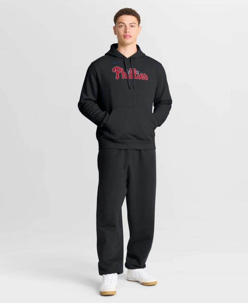 Men's Black Philadelphia Phillies Dri-Fit Club Hoodie