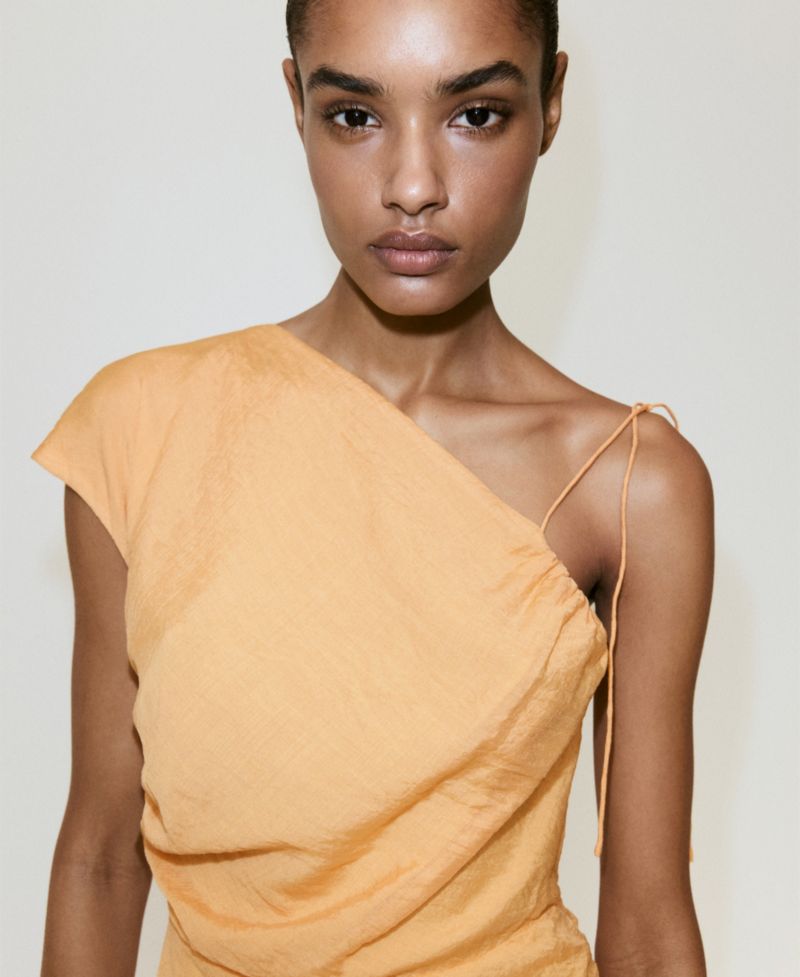 Women's Asymmetrical Bow Detail Dress