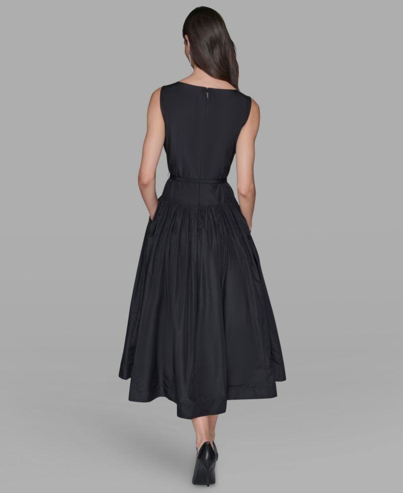 Women's Taffeta Drop-Waist Ball Gown