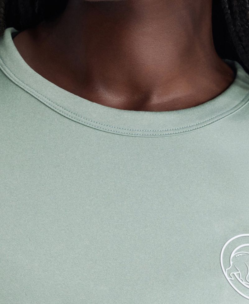 Women's Sage Green Chicago Cubs Clutch T-Shirt