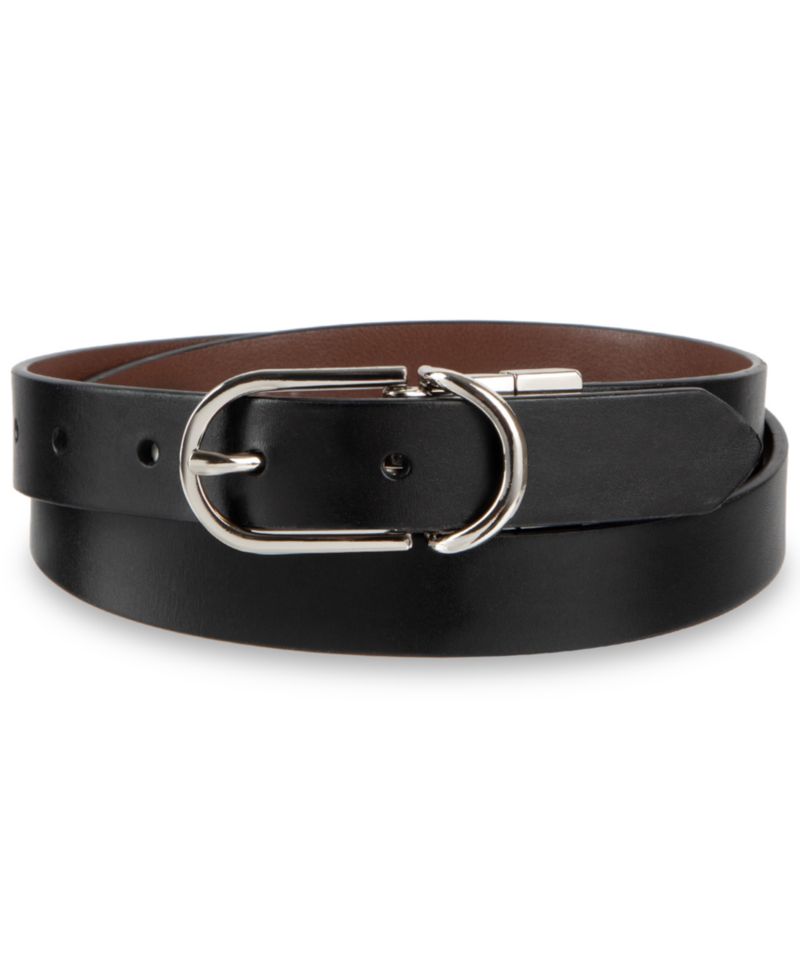 2 In 1 Reversible Leather Dress Belt