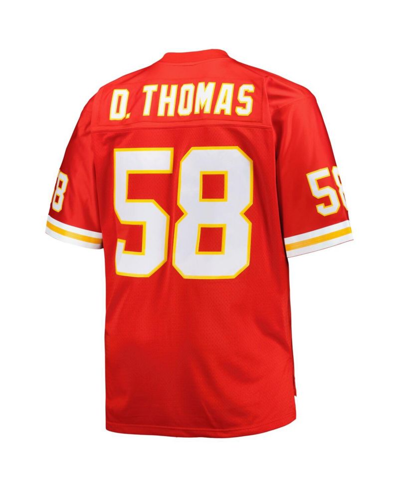 Men's Derrick Thomas Red Kansas City Chiefs Big and Tall 1994 Retired Player Replica Jersey