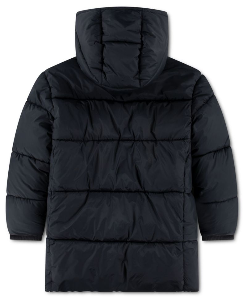 Boys' and Girls' 8-20 Mid-Length Long-Sleeve Puffer Jacket