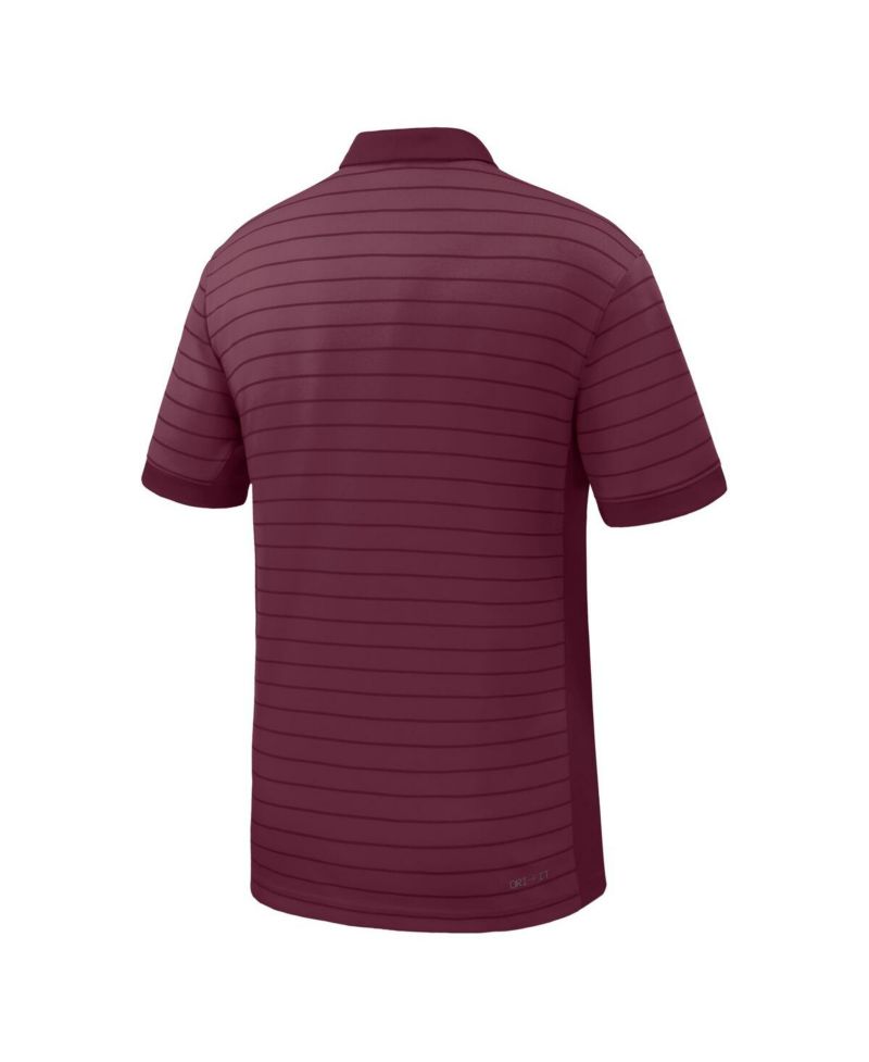 Men's Maroon Minnesota Golden Gophers 2025 Early Season Coaches Sideline Victory Stripe Performance Polo Shirt